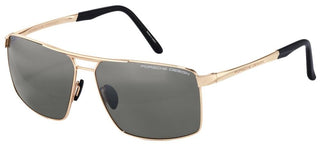 Porsche Design P'8918 men Gold Geometric Sunglasses