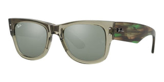 Ray-Ban RB 0840S unisex Green Squared Sunglasses