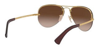 Ray-Ban RB 3449 unisex Gold Pilot Sunglasses