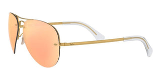 Ray-Ban RB 3449 unisex Gold Pilot Sunglasses