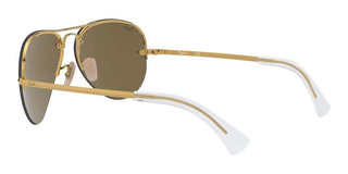 Ray-Ban RB 3449 unisex Gold Pilot Sunglasses