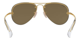 Ray-Ban RB 3449 unisex Gold Pilot Sunglasses