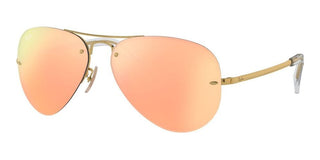 Ray-Ban RB 3449 unisex Gold Pilot Sunglasses