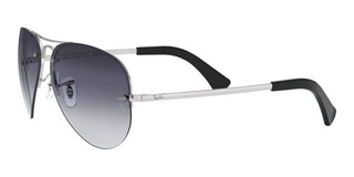 Ray-Ban RB 3449 unisex Silver Pilot Sunglasses