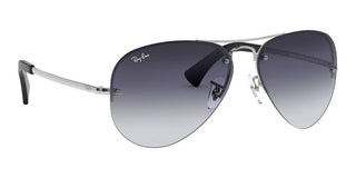 Ray-Ban RB 3449 unisex Silver Pilot Sunglasses