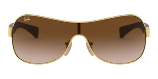 Ray-Ban RB 3471 unisex Gold Shield Sunglasses