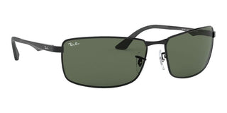 Ray-Ban RB 3498 unisex Black Geometric Sunglasses