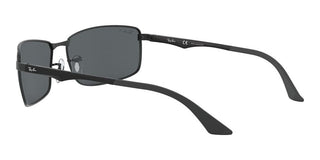 Ray-Ban RB 3498 unisex Black Geometric Sunglasses