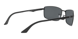 Ray-Ban RB 3498 unisex Black Geometric Sunglasses