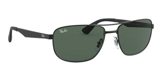 Ray-Ban RB 3528 unisex Black Geometric Sunglasses