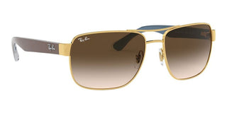 Ray-Ban RB 3530 unisex Gold Geometric Sunglasses