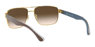 Ray-Ban RB 3530 unisex Gold Geometric Sunglasses