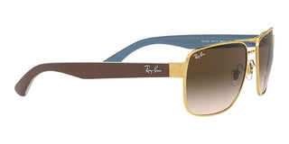 Ray-Ban RB 3530 unisex Gold Geometric Sunglasses