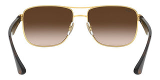 Ray-Ban RB 3533 unisex Gold Geometric Sunglasses