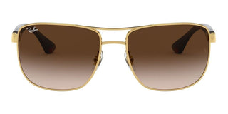 Ray-Ban RB 3533 unisex Gold Geometric Sunglasses