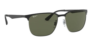 Ray-Ban RB 3569 unisex Black Geometric Sunglasses