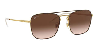 Ray-Ban RB 3588 men Brown Pilot Sunglasses