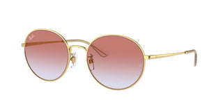 Ray-Ban RB 3612D unisex Gold Round Sunglasses