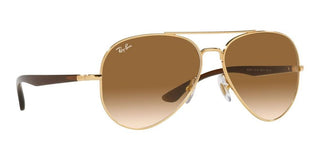 Ray-Ban RB 3675 unisex Gold Pilot Sunglasses