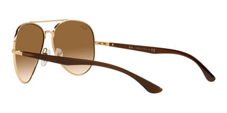 Ray-Ban RB 3675 unisex Gold Pilot Sunglasses