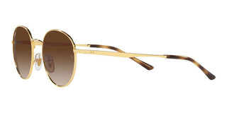 Ray-Ban RB 3681 unisex Gold Round Sunglasses