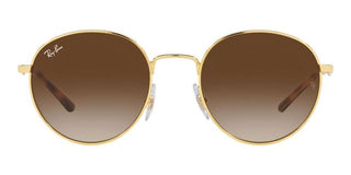 Ray-Ban RB 3681 unisex Gold Round Sunglasses