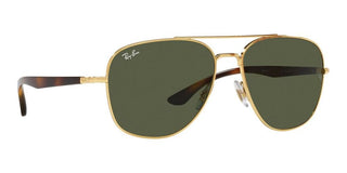 Ray-Ban RB 3683 unisex Gold Pilot Sunglasses