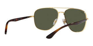 Ray-Ban RB 3683 unisex Gold Pilot Sunglasses