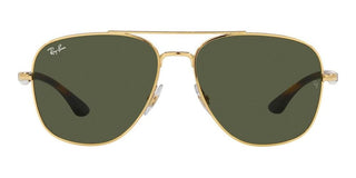 Ray-Ban RB 3683 unisex Gold Pilot Sunglasses