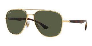 Ray-Ban RB 3683 unisex Gold Pilot Sunglasses