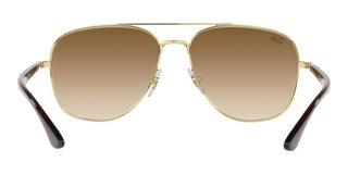 Ray-Ban RB 3683 unisex Gold Pilot Sunglasses