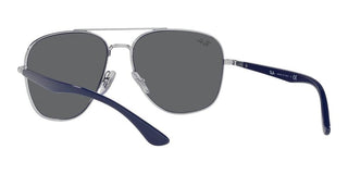 Ray-Ban RB 3683 unisex Silver Pilot Sunglasses