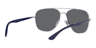 Ray-Ban RB 3683 unisex Silver Pilot Sunglasses