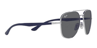 Ray-Ban RB 3683 unisex Silver Pilot Sunglasses