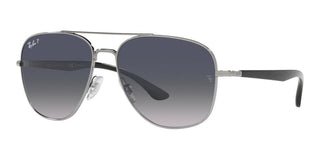 Ray-Ban RB 3683 unisex Ruthenium Pilot Sunglasses