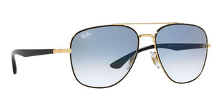 Ray-Ban RB 3683 unisex Blue Pilot Sunglasses