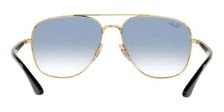 Ray-Ban RB 3683 unisex Gold Pilot Sunglasses