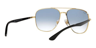 Ray-Ban RB 3683 unisex Gold Pilot Sunglasses