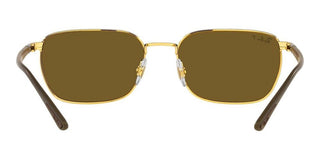 Ray-Ban RB 3684CH unisex Gold Rectangle Sunglasses