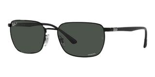 Ray-Ban RB 3684CH unisex Black Rectangle Sunglasses