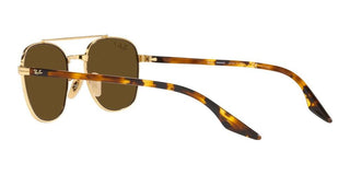 Ray-Ban RB 3688 unisex Gold Geometric Sunglasses