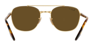 Ray-Ban RB 3688 unisex Gold Geometric Sunglasses