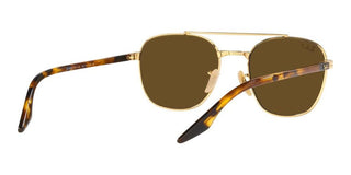 Ray-Ban RB 3688 unisex Gold Geometric Sunglasses