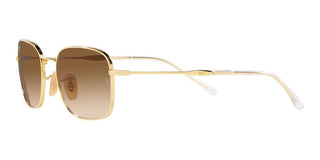 Ray-Ban RB 3706 unisex Gold Geometric Sunglasses