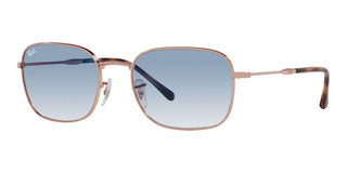 Ray-Ban RB 3706 unisex Gold Geometric Sunglasses