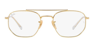 Ray-Ban RB 3707 unisex Gold Pilot Sunglasses