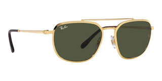 Ray-Ban RB 3708 unisex Gold Pilot Sunglasses