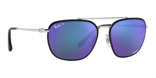 Ray-Ban RB 3708 unisex Black Pilot Sunglasses