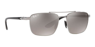 Ray-Ban RB 3715M unisex Silver Visor Sunglasses