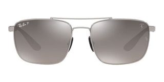 Ray-Ban RB 3715M unisex Silver Visor Sunglasses